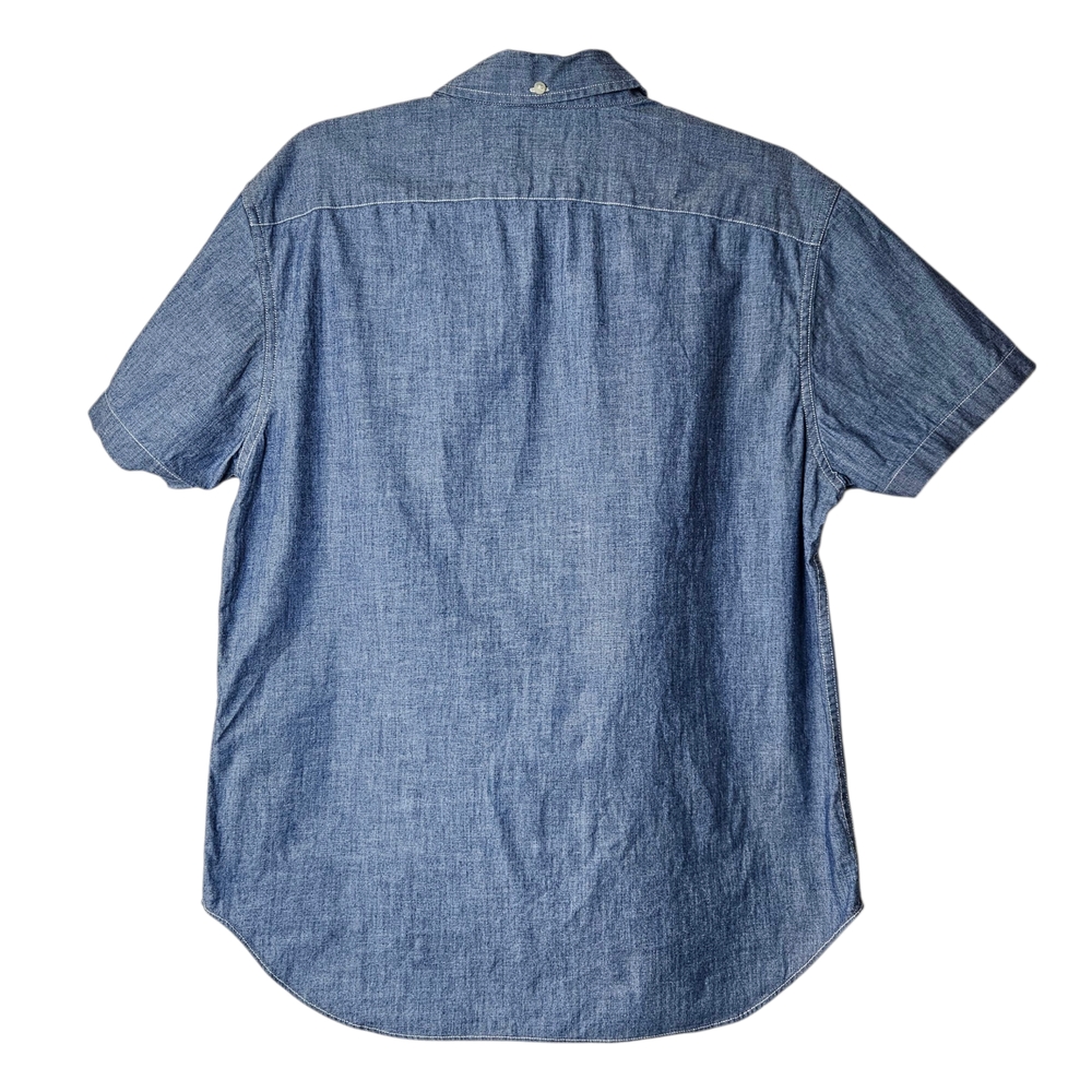Bonobos Men's Cotton Chambray Short Sleeve Standard Fit Button Down Shirt M - Picture 2 of 8